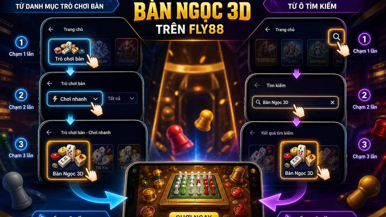Chọn lối vào nhanh hơn: so sánh vào trò chơi Fly88 từ danh mục và tìm kiếm trên điện thoại